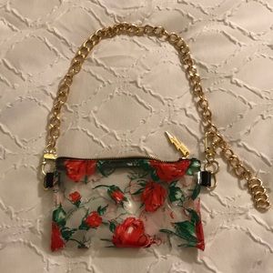 Betsey Johnson Clear Floral Fanny